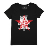 Sangre roja y el corazón a la izquierda