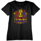 Sangre roja y corazón a la izquierda - República